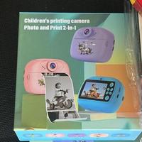Macchina fotografica bambini rosa e azzurro