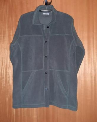 GIACCA PILE UOMO TAGLIA 50 VERDE.