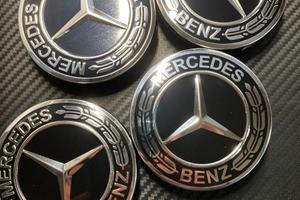 4 PEZZI COPRIMOZZO MERCEDES DA 75MM COMPATIBILI