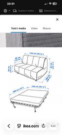 Divano letto Ikea tenuto bene