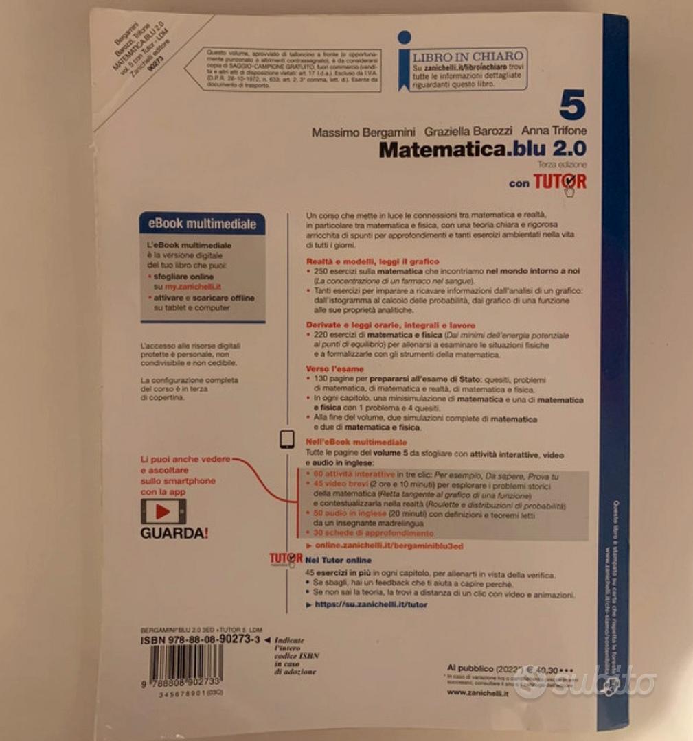 MATEMATICA.BLU 2.0 2ED. - VOLUME 3 CON TUTOR (LDM) SECONDA EDIZIONE VOL. 1