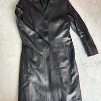 Cappotto trench pelle donna