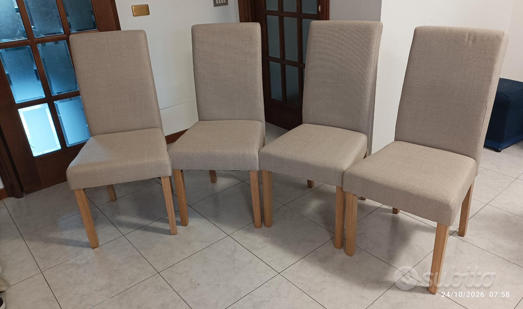 4 sedie color beige - Arredamento e Casalinghi In vendita a Milano