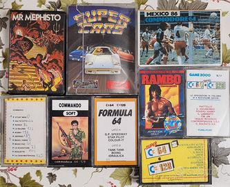 Lotto cassette giochi commodore 64