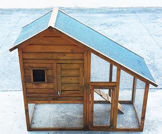 Casetta in legno per conigli, cavie, polli