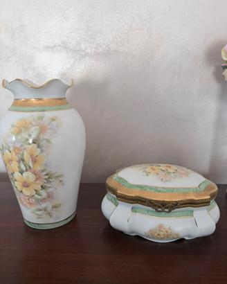 Vaso e porta gioie LIMOGES