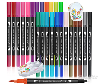 Set 24 Pennarelli per Stoffa Lavabili – Colori Viv