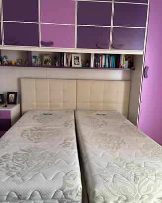 letto contenitore con materasso 