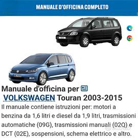 manuale officina VOLKSWAGEN Touran  2003 2015