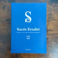 “Sacris Erudiri" - Brepols 2018
