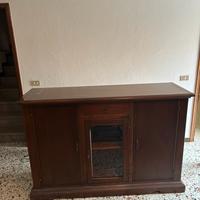 Credenza in noce arte povera