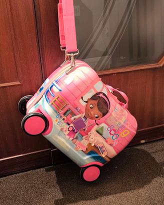 Trolley cavalcabile bambina dottoressa Peluche 