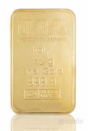 Lingotto in oro 999.99 Grammi 10