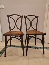 Coppia di sedie Thonet originali anni 30