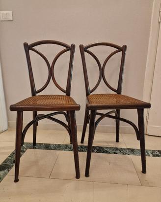 Coppia di sedie Thonet originali anni 30