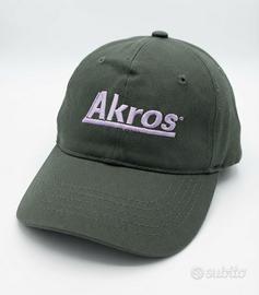 Cappellino baseball verde Akros brand Target nuovo