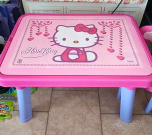 tavolino bambini hello Kitty con sedia