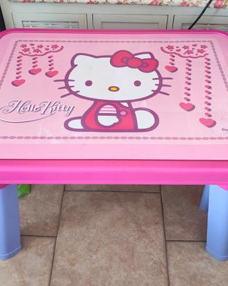 tavolino bambini hello Kitty con sedia