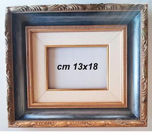 Cornice oro e argento classica per quadri cm 20x30