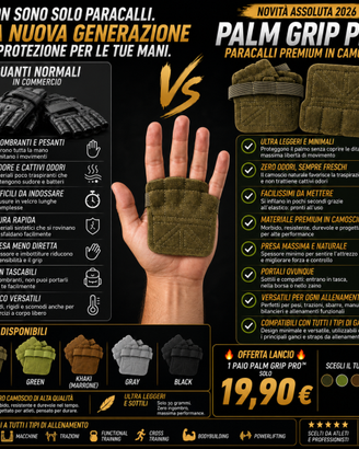 Paracalli Palestra PALM GRIP PRO Camoscio Guanti F