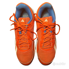 scarpe Adidas tennis rosse-blu taglia 39 1/3 usate