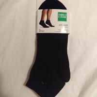 3 paia di calzini corti neri uomo Coveri 39-42