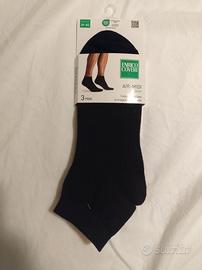 3 paia di calzini corti neri uomo Coveri 39-42