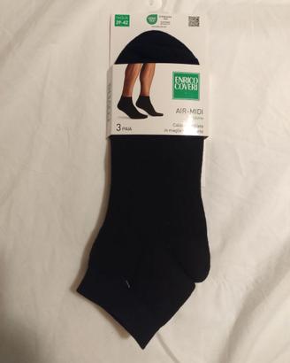 3 paia di calzini corti neri uomo Coveri 39-42