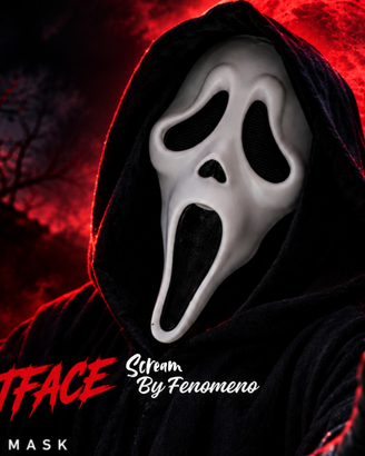 Maschera Ghostface per Cosplay Scream