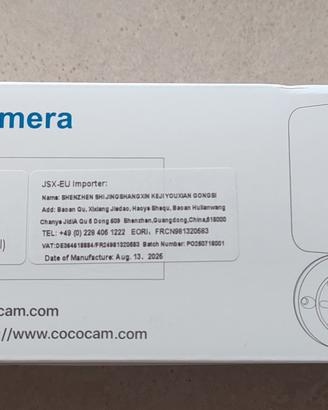 telecamera nuova mai aperta 