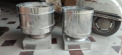 Due terminali cappelli canna fumaria 4 venti 