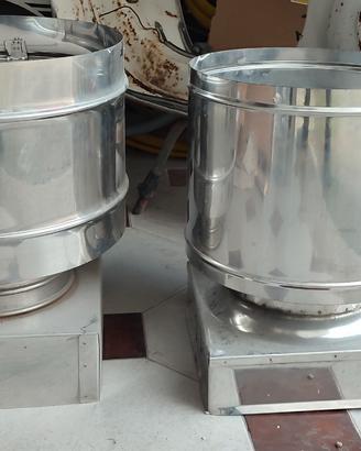 Due terminali cappelli canna fumaria 4 venti 