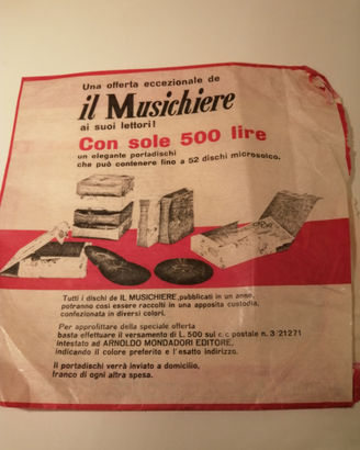 45 giri allegati al"Il Musichiere"