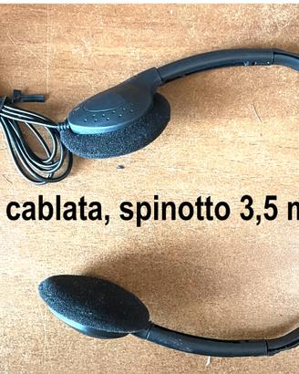 CUFFIA CABLATA AUDIO, media qualità