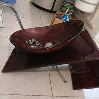 Mobile arredo bagno e lavabo in vetro