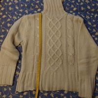 maglione con trecce