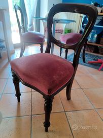 3 sedie d'antiquariato  (+ 1 free)