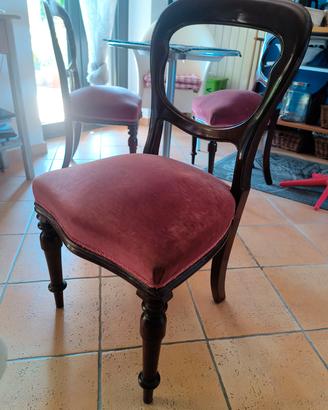 3 sedie d'antiquariato  (+ 1 free)