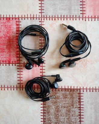 3 cuffie auricolari NON funzionanti