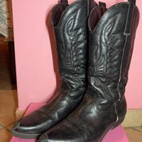 Stivali texani/camperos neri N39