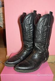 Stivali texani/camperos neri N39