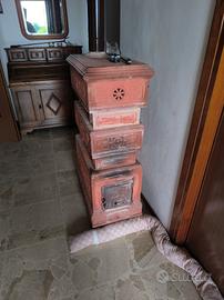 stufa a legna terracotta 
