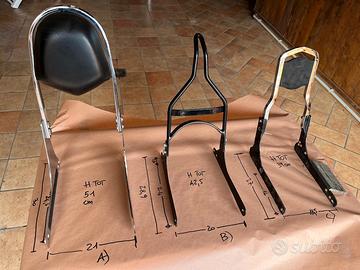 Nr. 3 schienalini sissy bar usati per moto