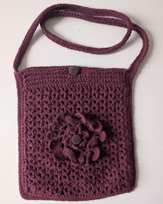 Borsetta Tracolla Uncinetto Fatta A Mano Crochet
