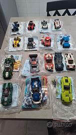 16 Macchine in mattoncini compatibili Lego