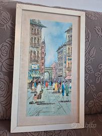stampa con quadro vintage