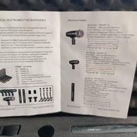 kit microfoni per batteria 