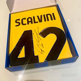 Maglia da calcio Atalanta con autografo - Scalvini