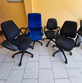 Set 4 sedie da Ufficio
