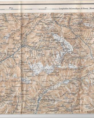 Antiche mappe militari Prima Guerra Mondiale
